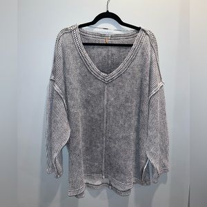 Oversized Free People Vneck Sweater